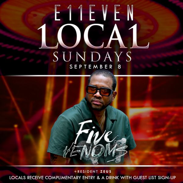 DJ Five Venoms Live at E11even Miami Sept. 9th 2024 cover artwork